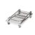 Folded stainless steel trolley